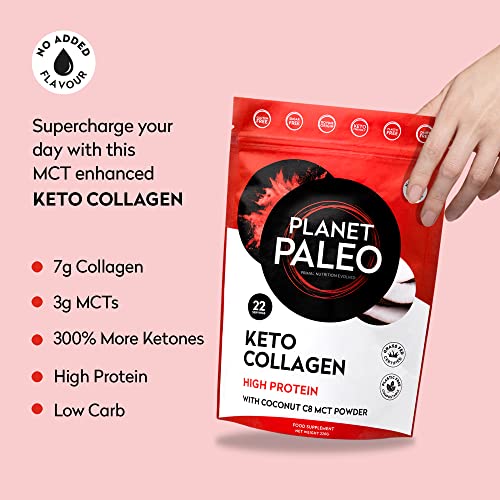 Planet Paleo Keto Collagen Powder (220g, 22 Servings) - Grass-Fed, High Protein Planet Paleo Au supplements