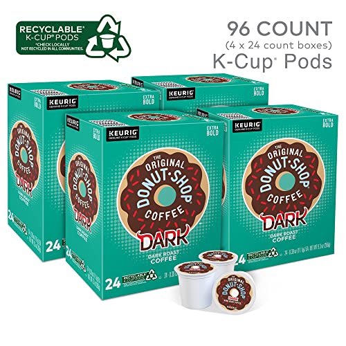 The Original Donut Shop Dark Coffee, Keurig Single-Serve K-Cup Pods, Dark Roast, 96 Ct The Original Donut Shop Au supplements