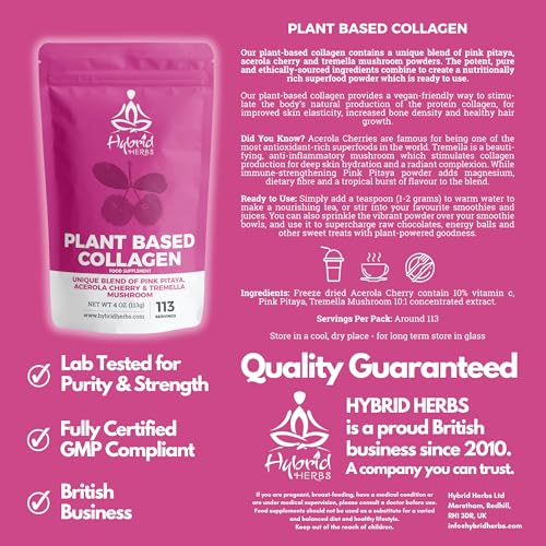 HYBRID HERBS – Plant Based Collagen Powder - Anti Aging Supplement for Skin, Wrinkles Hybrid Herbs Au supplements