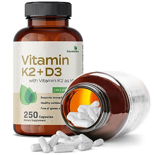 Futurebiotics Vitamin K2 (MK7) with D3 Supplement - Non-GMO Formula - 5000 IU Vitamin Futurebiotics Au supplements