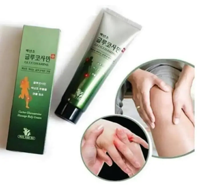 Baeknyencho Glucosamine Body Massage Cream 150ml x 2 EA. Fragrance-Free & Paraben Free. Natural Gel for Massage Therapy Generic uk supplements