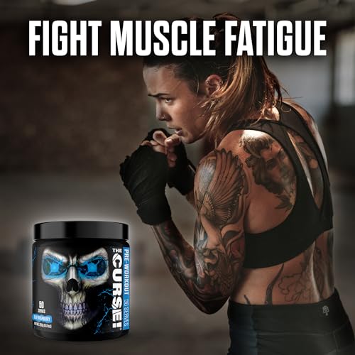 JNX SPORTS The Curse! Pre Workout Powder - Blue Raspberry 50 Servings | Preworkout JNX SPORTS Au supplements