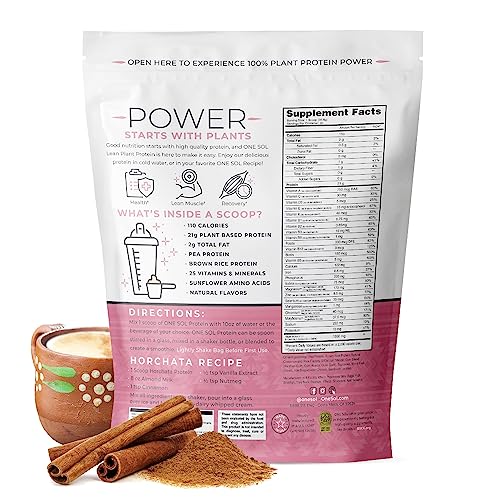 One Sol Lean Plant Protein Powder Horchata, Low Carb, Gluten Free One Sol Au supplements