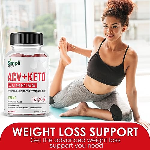 Nutrocell Simpli Health ACV Ketos Gummies Keto Apple Cider Vinegar 1050mg Nutrocell Au supplements