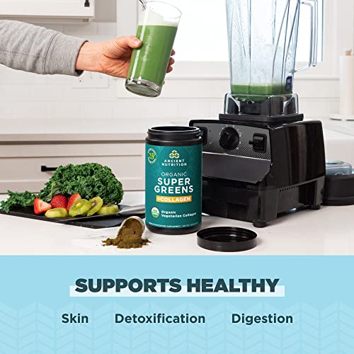 Ancient Nutrition Supergreens Powder, Organic Superfood Powder with Collagen Ancient Nutrition Au supplements