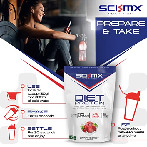 SCI-MX Diet Protein, High Protein, Low Sugar, Low Fat Lean Protein Formula Powder with Added CLA SCI-MX Au supplements
