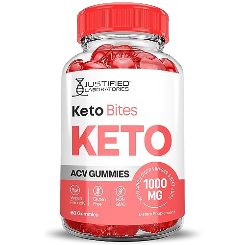 Justified Laboratories Keto Bites Keto ACV Gummies 1000MG Vegan Non GMO with Pomegranate Justified Laboratories Au supplements