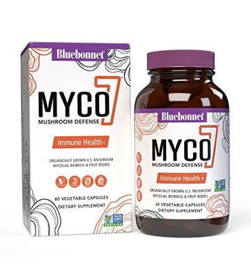 Bluebonnet Nutrition Myco-7 Mushroom Defense – 7 Organically Grown U.S. Whole Bluebonnet Au supplements