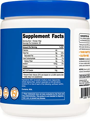 Nutricost Premium MCT Oil Powder .5LBS - Best For Keto, Ketosis, and Ketogenic Diets Nutricost Au supplements