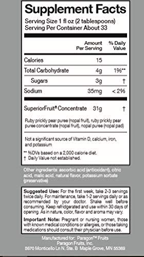 nochtli Recover Prickly Pear Liquid Supplement 1L (4-pack) Nochtli SuperiorFruit Au supplements