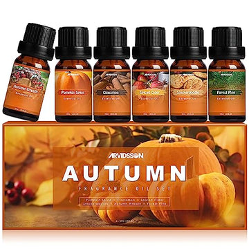 Autumn Fragrance Oil Set, Premium Fall Essential Oils for Diffuser and Candle Making -Cinnamon ARVIDSSON Au supplements
