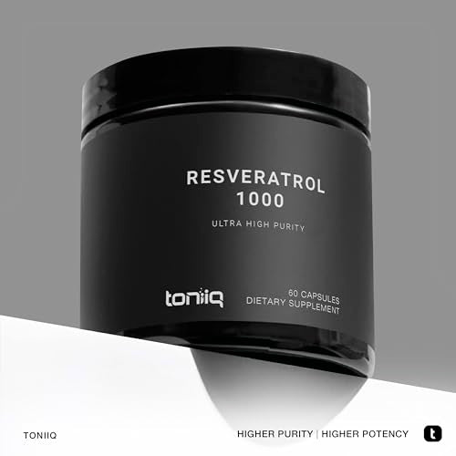 Ultra High Potency Third-Party Tested Trans Resveratrol 1000mg - 98% Pure Toniiq Au supplements