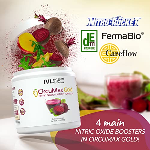 IVL - CircuMax Gold - Nitric Oxide Supplement Powder Boost - Organic Beets - Beetroot IVL Au supplements
