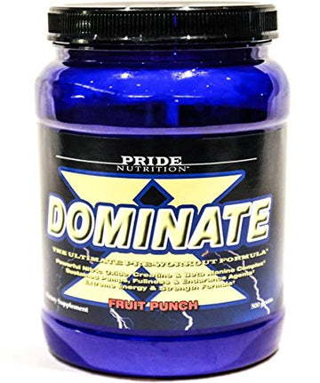 #1 Pre Workout - Dominate X 500g- Best Nitric Oxide & Creatine Pre-Workout Formula Pride Nutrition Au supplements