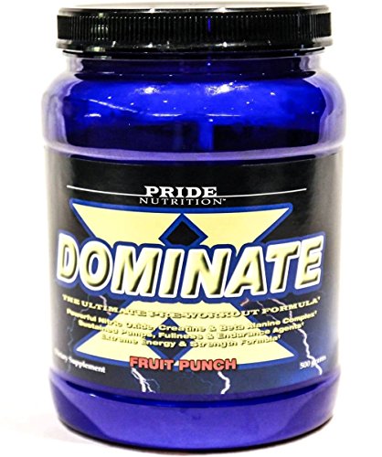 #1 Pre Workout - Dominate X 500g- Best Nitric Oxide & Creatine Pre-Workout Formula Pride Nutrition Au supplements