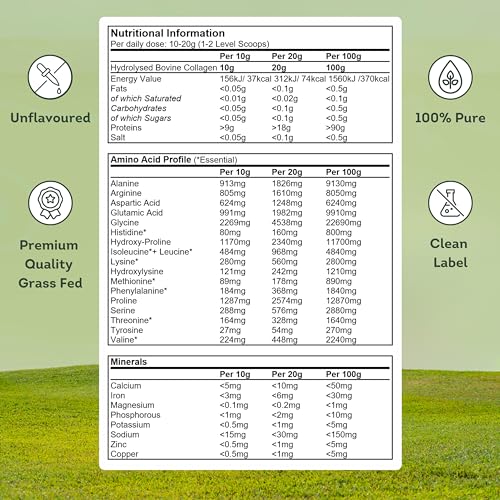 100% Pure Collagen Powder Protein Peptides - General Healthcare 300g Supplement General Healthcare Au supplements