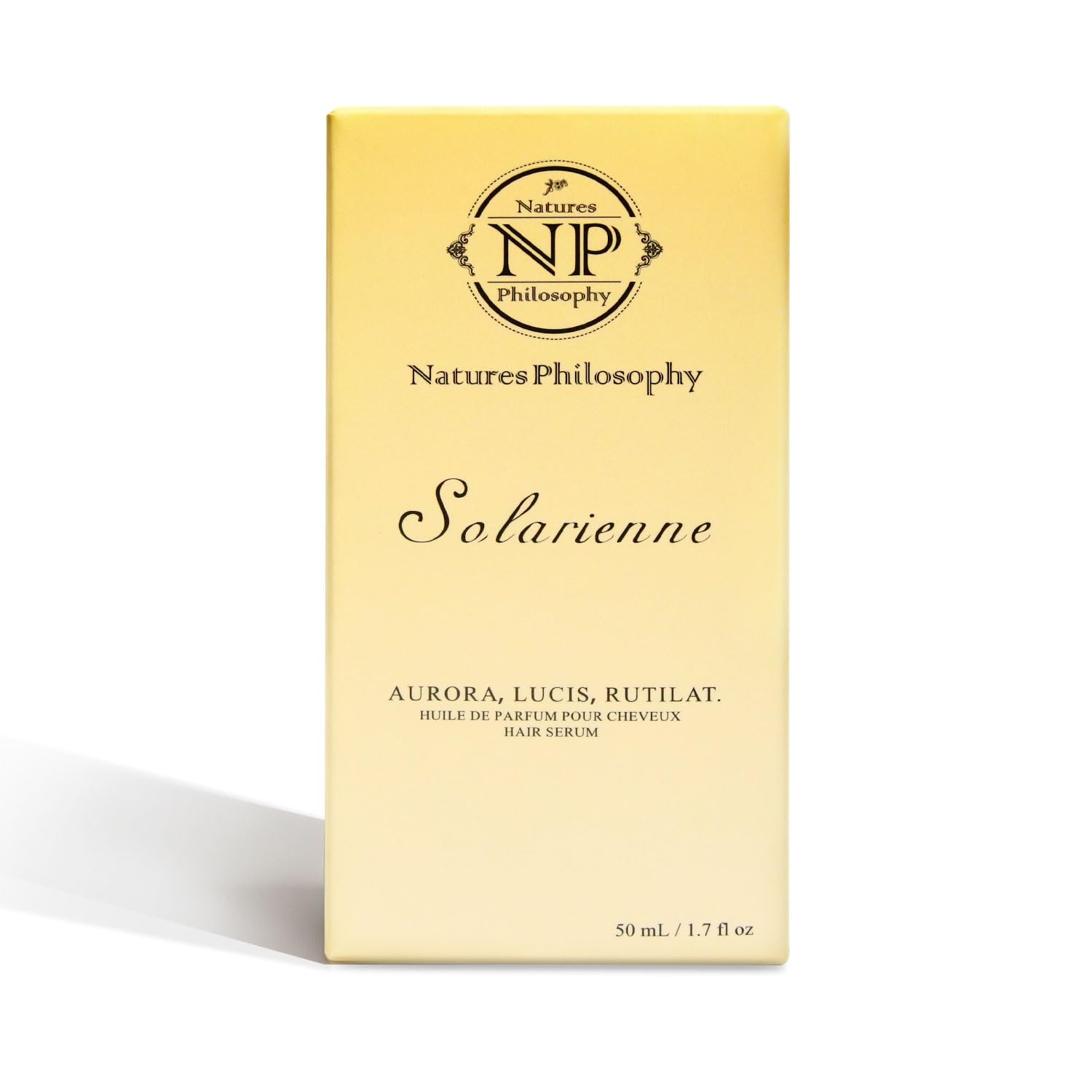 NP NATURES PHILOSOPHY Hair Perfume, Leave-in Hair Serum & Shine Hair Spray for Women, Anti-Frizz, Long Lasting Fragrance, Lightweight Conditioner & Glossier Hair Perfume oils - 50ml（Solarienne） NP NATURES PHILOSOPHY Au supplements