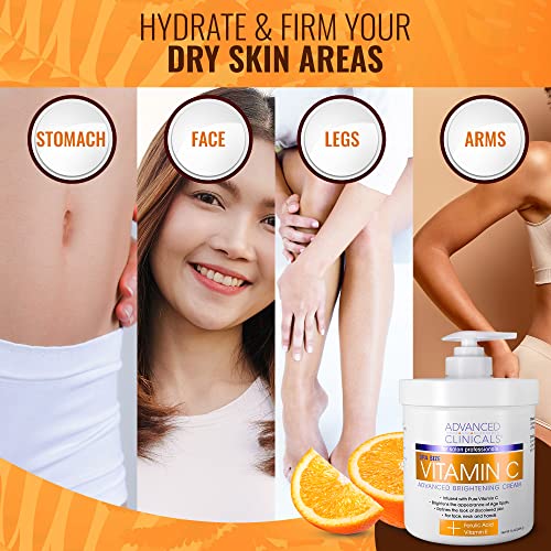 Advanced Clinicals Vitamin C Cream. Advanced Brightening Cream. Anti-aging cream Advanced Clinicals Au supplements