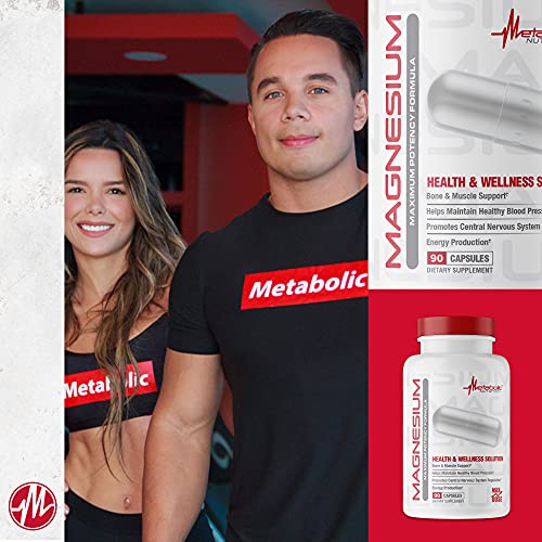 Metabolic Nutrition Magnesium, 650mg per Serving, Non-GMO, Vegan, Gluten Free Metabolic Nutrition Au supplements
