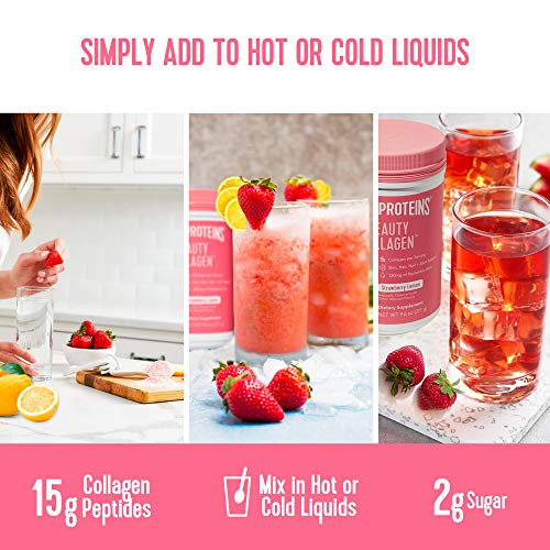 Vital Proteins Beauty Collagen (Strawberry Lemon, Canister) - 120mg of Hyaluronic Acid Vital Proteins Au supplements