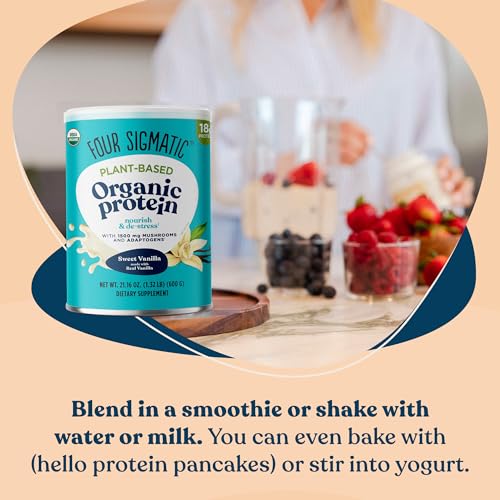 Four Sigmatic Organic Vegan Protein Powder | 18g Plant-Based Protein per Serving Four Sigmatic Au supplements