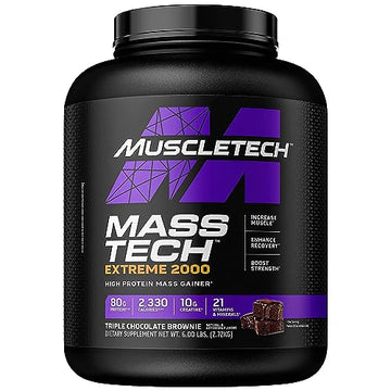 Muscletech Mass Gainer Mass-Tech Extreme 2000, Muscle Builder Whey Protein Powder MuscleTech Au supplements