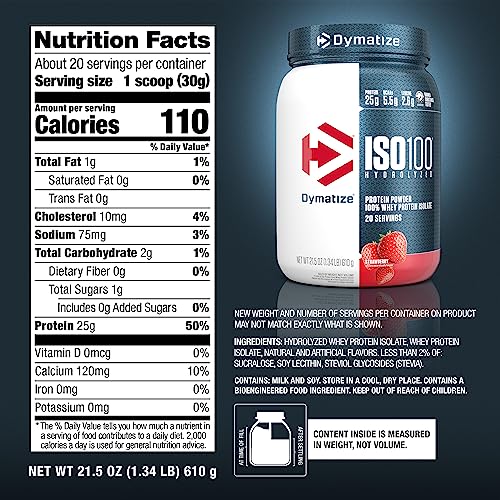 Dymatize ISO100 Hydrolyzed Protein Powder, 100% Whey Isolate Protein, 25g of Protein Dymatize Au supplements
