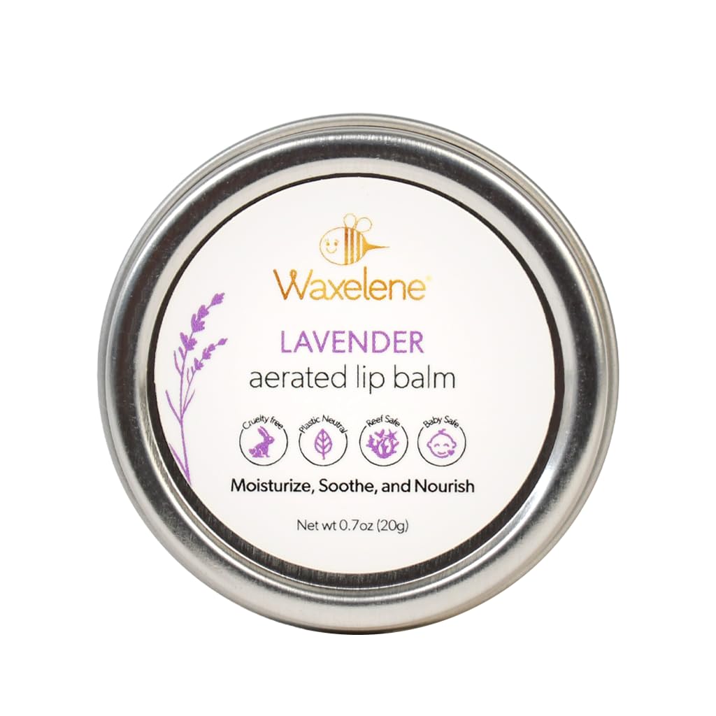 Lavender Aerated Lip Balm tin - Single Waxelene Au supplements