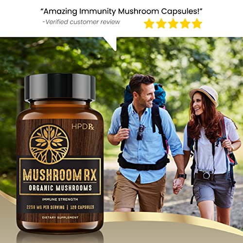 HPD Rx Mushroom Rx Organic Mushroom Extract Blend Max Immunity Dose, Lion’s Mane HPD Rx Au supplements
