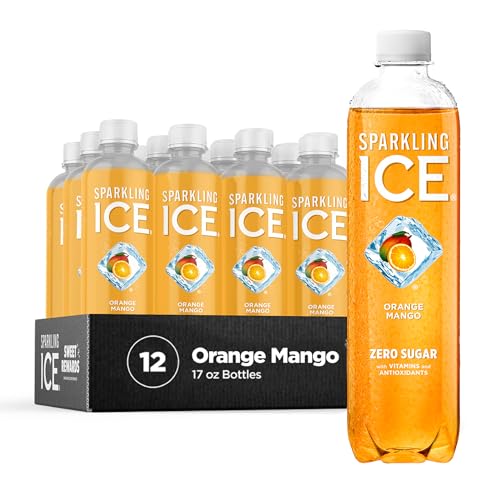 Sparkling Ice, Orange Mango Sparkling Water, Zero Sugar Flavored Water, with Vitamins Sparkling ICE Au supplements