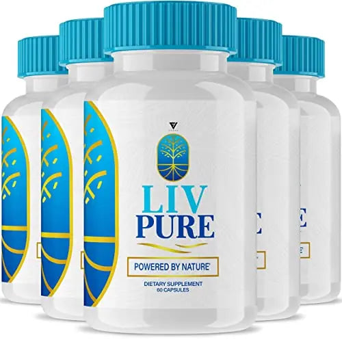(5 Pack) Liv Pure Pills, Livpure Liver Detox Cleanse Management Capsules Advanced Formula FyvusAU supplements