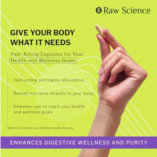 Colon Cleanse - Detox, Digestive Health, Psyllium Husk, Aloe Vera, Bentonite Clay, Acidophilus Probiotic S RAW SCIENCE Au supplements
