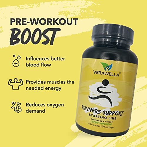 VeraWella - Runners Support Starting Line, Nitric Oxide Booster with L-Arginine, L Citrulline VeraWella Au supplements