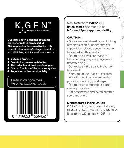 K-GEN™ Keto Greens Collagen Powder Superfood Micronutrient & Anti-oxidant Blend K GEN ketogenic enhancement Au supplements