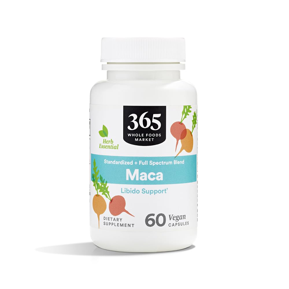 365 by Whole Foods Market, Maca Standardized + Full Spectrum Blend, Libido Support, Vegan Capsules, 60 Count 365 by Whole Foods Market Au supplements