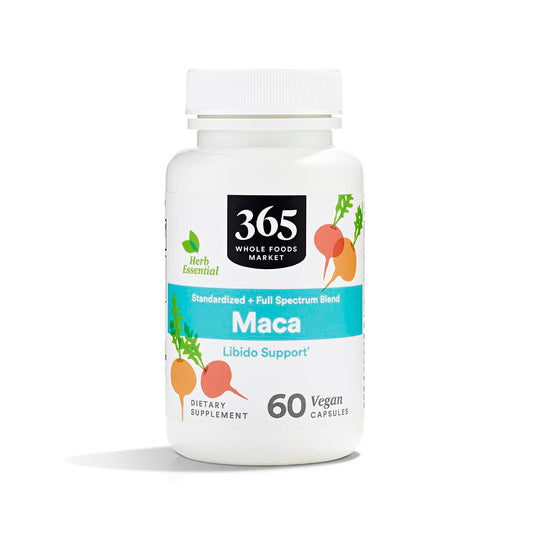 365 by Whole Foods Market, Maca Standardized + Full Spectrum Blend, Libido Support, Vegan Capsules, 60 Count 365 by Whole Foods MarketAu supplements