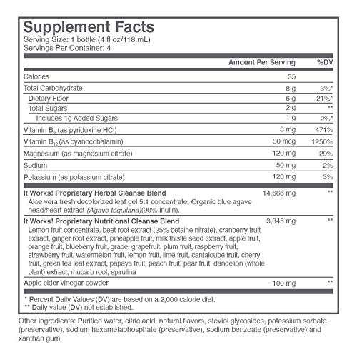 IT WORKS! CLEANSE - 4 bottles It works! Au supplements