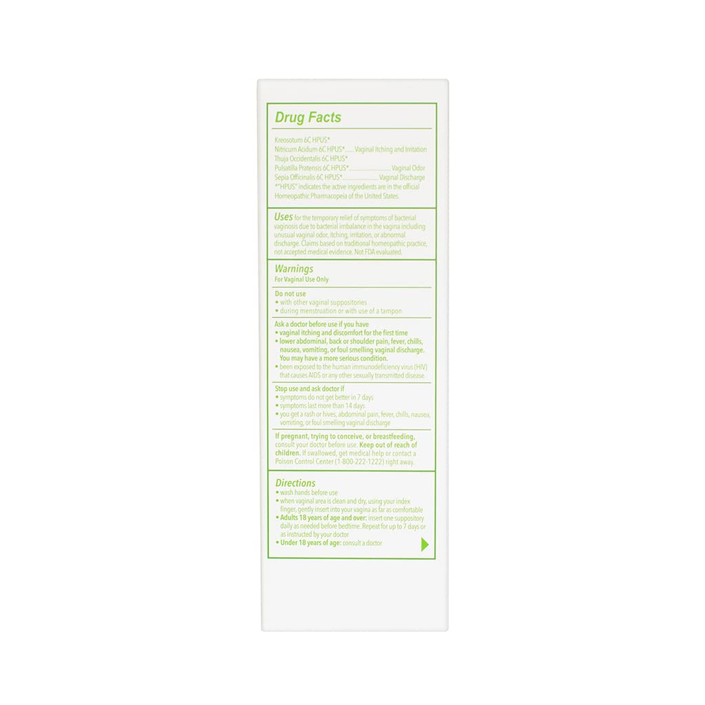 Good Clean Love BiopHresh Vaginal Homeopathic Suppository, Bacterial Vaginosis Treatment for Women Good Clean Love Au supplements