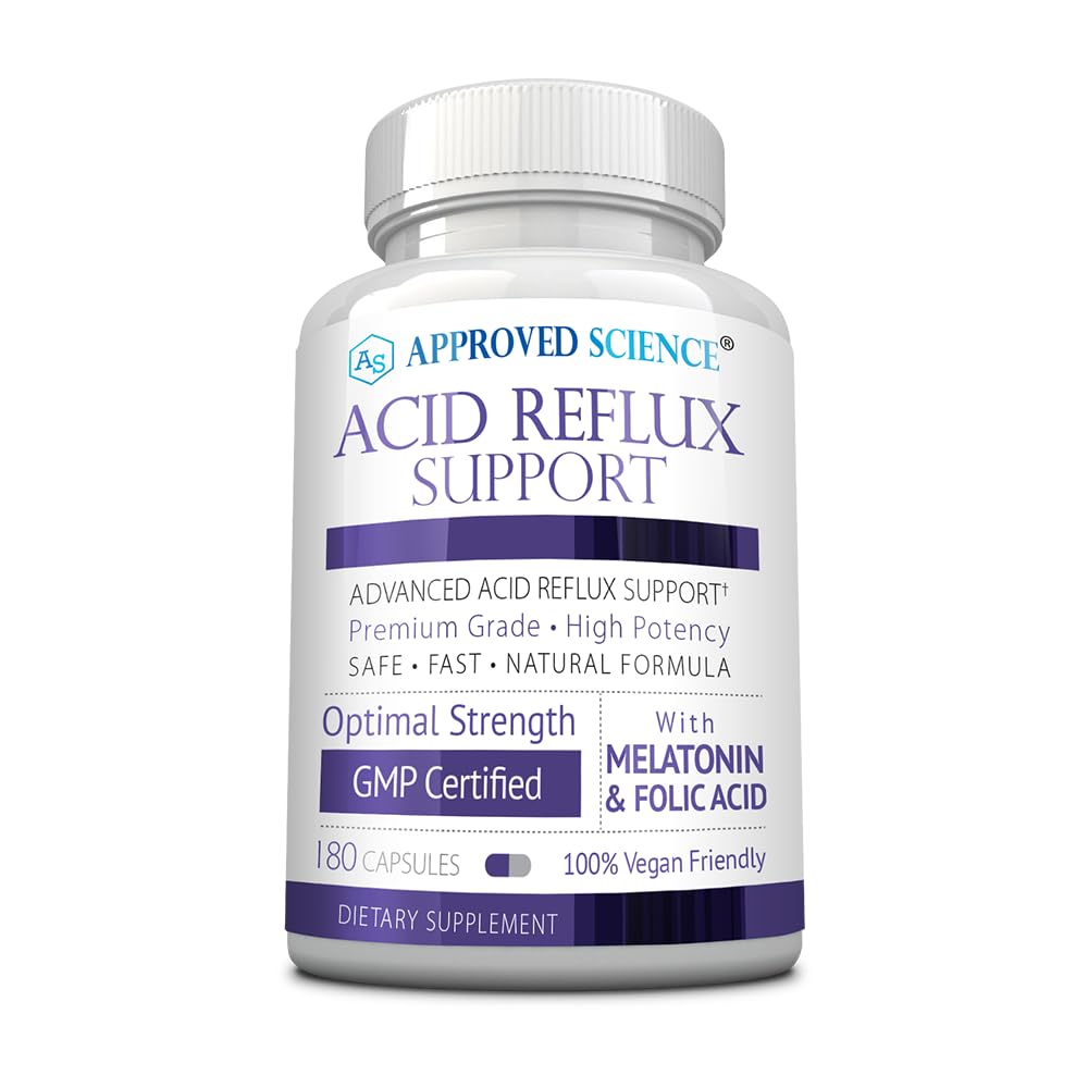 Approved Science® Acid Reflux Support - with Melatonin, Marshmallow Root, L-Taurine -180 Capsules - Vegan Approved Science Au supplements