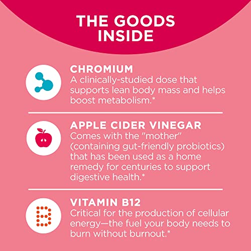 OLLY Metabolism Gummy Rings, Apple Cider Vinegar, Vitamin B12, Chromium, Energy and Digestive Health OLLY Au supplements