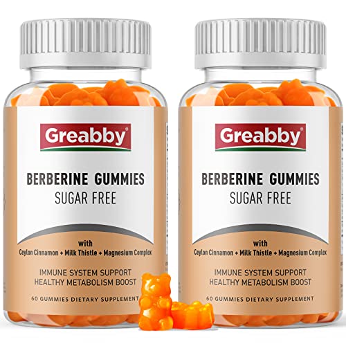GREABBY Berberine Gummies 1200mg with Ceylon Cinnamon, Milk Thistle & Magnesium GREABBY Au supplements