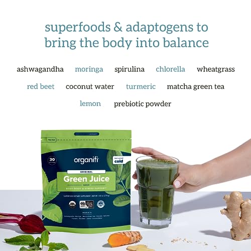 Organifi Green Juice and Red Juice Bundle - 30 Day Supply - Delicious, Refreshing Organic Organifi Au supplements