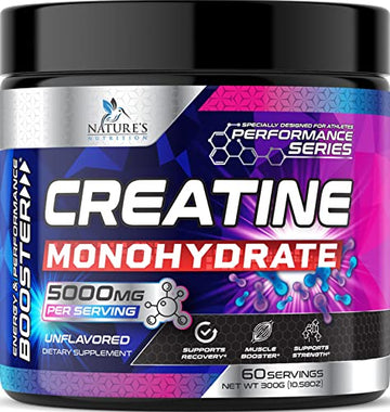 Micronized Creatine Monohydrate Powder - 100% Pure Unflavored Creatine Powder Nature's Nutrition Au supplements