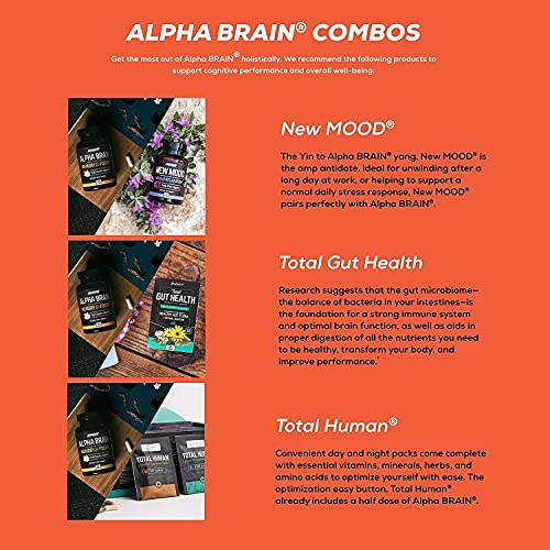 ONNIT Alpha Brain (120ct) - Over 1 Million Bottles Sold - Premium Nootropic Brain Sup ONNIT Au supplements
