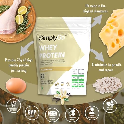 SimplyGo Whey Protein Powder | 900g | Simply Add 30g to Water, Juice or Shakes Simply Supplements Au supplements