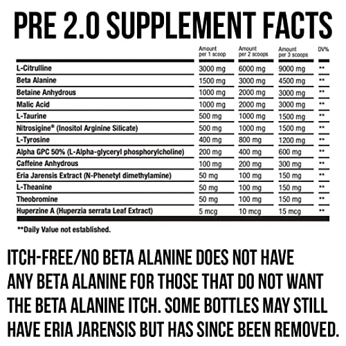 HTLT Pre-Workout Powder - 60 Servings, Non-Itch, No Beta Alanine (Grape Candy) HTLT Supps Au supplements