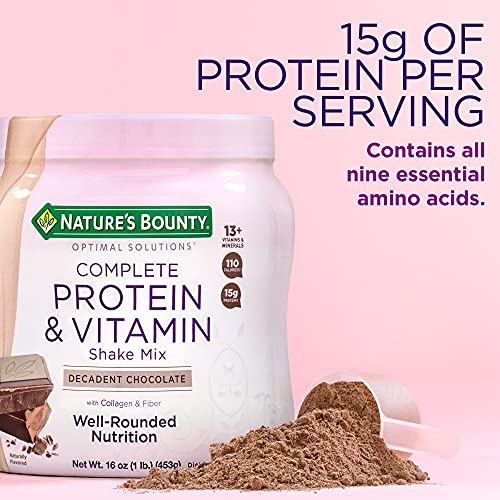 Nature's Bounty Complete Protein & Vitamin Shake Mix with Collagen & Fiber, Contains Vitamin C Nature's Bounty Au supplements