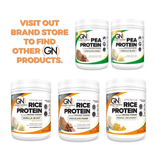 Growing Naturals | Vanilla Rice Powder 15g Plant Protein | 2.8G BCAA, Low-Carb Growing Naturals Au supplements