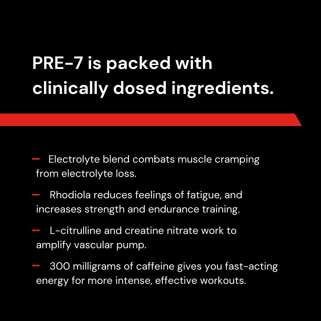 Novex Biotech PRE-7 Pre-Workout Powder – Best preworkout for Men - Boost Energy Novex Biotech Au supplements