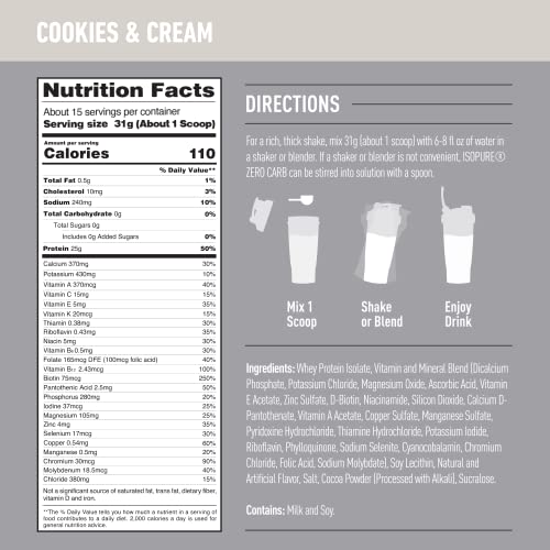 Isopure Protein Powder, Zero Carb Whey Isolate, Gluten Free, Lactose Free, 25g Protein Isopure Au supplements